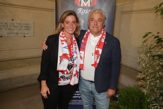 Valeria Speroni Cardi, Global Director of Press and Media Relations Menarini, e Ivano Nuti